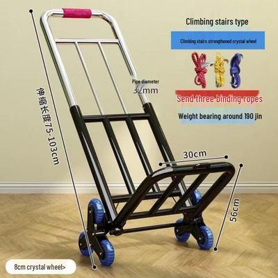 Compact Folding Backpack Handcart for Bottled Water: Durable, Load-Bearing, Easy To Transport.