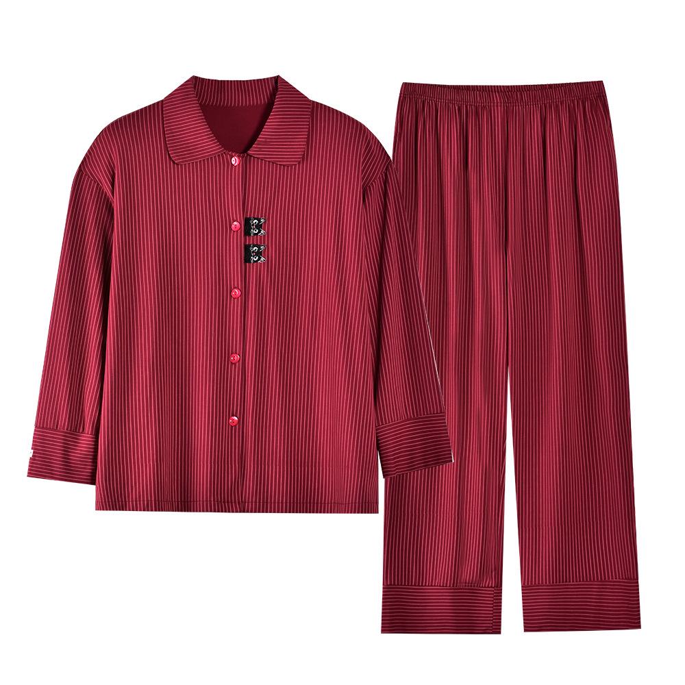 Modal Women's Long Sleeve Cardigan and Pants Pajama Set - Autumn Casual Style