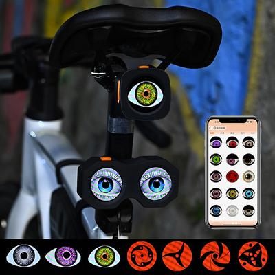Motocykl Kolo Ďáblovo oko Světlo Dekor GIF Přizpůsobitelný obsah Design bez zamotávání Vestavěná baterie Dobíjecí přes USB