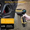 120W Wireless Car Air Pump Handheld USB Air Compressor Pneumatic Tire Inflator With Digital Display With LED Car Pressure Gauge