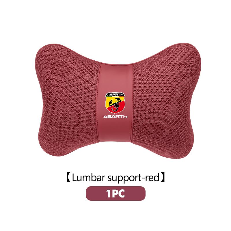 Car Headrest Lumbar Support Neck Pillow Lumbar Support Cushion For Abarth Freemont Strada 500x Grande Punto Ducato Stilo Palio