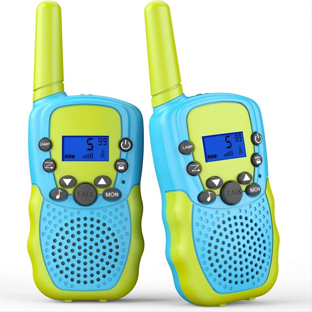 Kinder T388 Camouflage Walkie-Talkie Set: 3 km Reichweite, 2er-Pack, Drahtlose Mini-Pager für den Außenbereich.