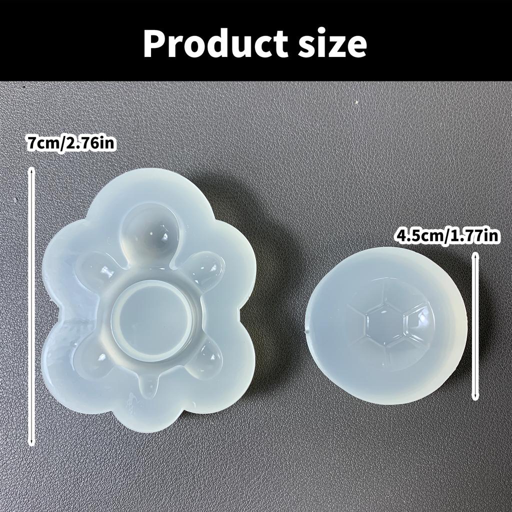 2Pcs Lovely Turtles Figurine Silicone Mold Set High Quality Sturdy Material Ideal for Crafting and Home Decors Projects