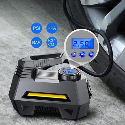 12V Tragbarer Digitaler Doppelzylinder-Autoreifenfüller mit LED-Licht