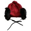 Large Head Circumference Knitted Trapper Hat Plush Wool Cap  Cloth Accessories