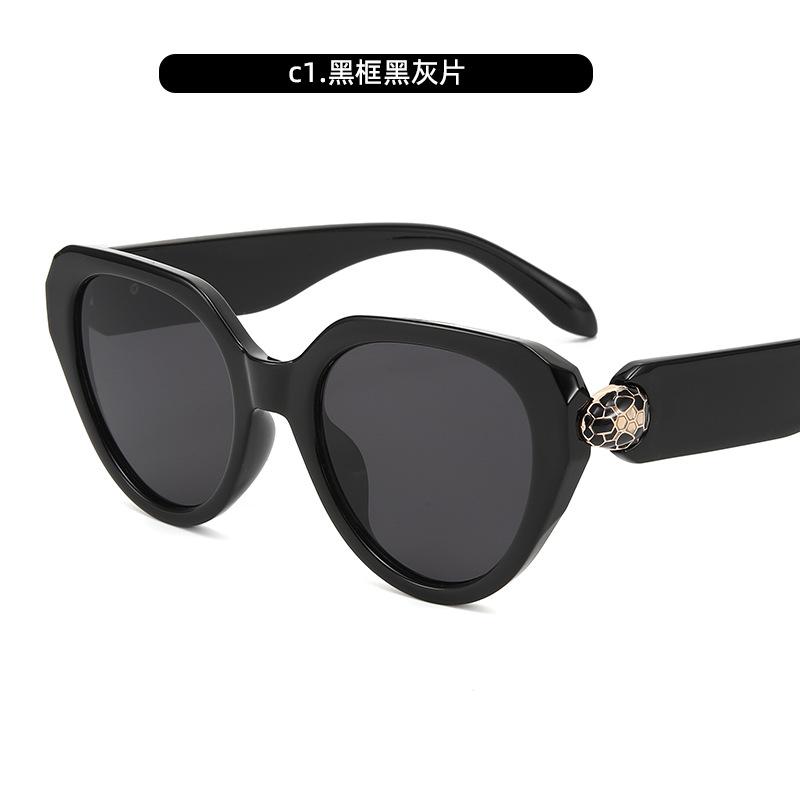 Gm Sunglasses Retro Uv Resistant Sunglasses Sunglasses Sunscreen Large Frame Sunglasses Women
