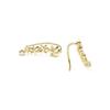 Earrings - LUXENTER - Anah - 18k Gold Plated - Silver - Paved Cubic Zirconia