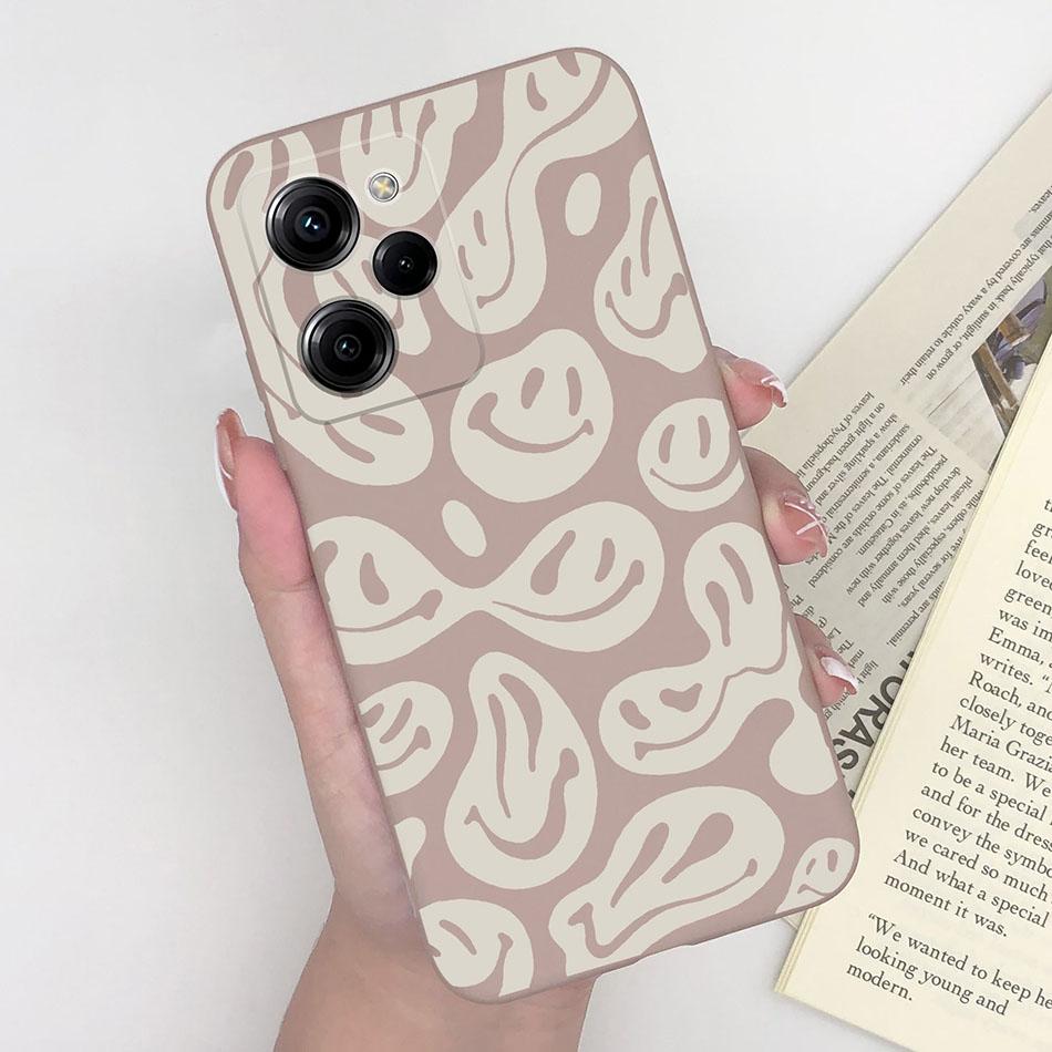 Cell Phone Case For Xiaomi Poco X5 Pro 5G Trendy Pattern Silicone Protective Matte Cover For PocoX5 X 5 X5Pro Capa Funda Bumper