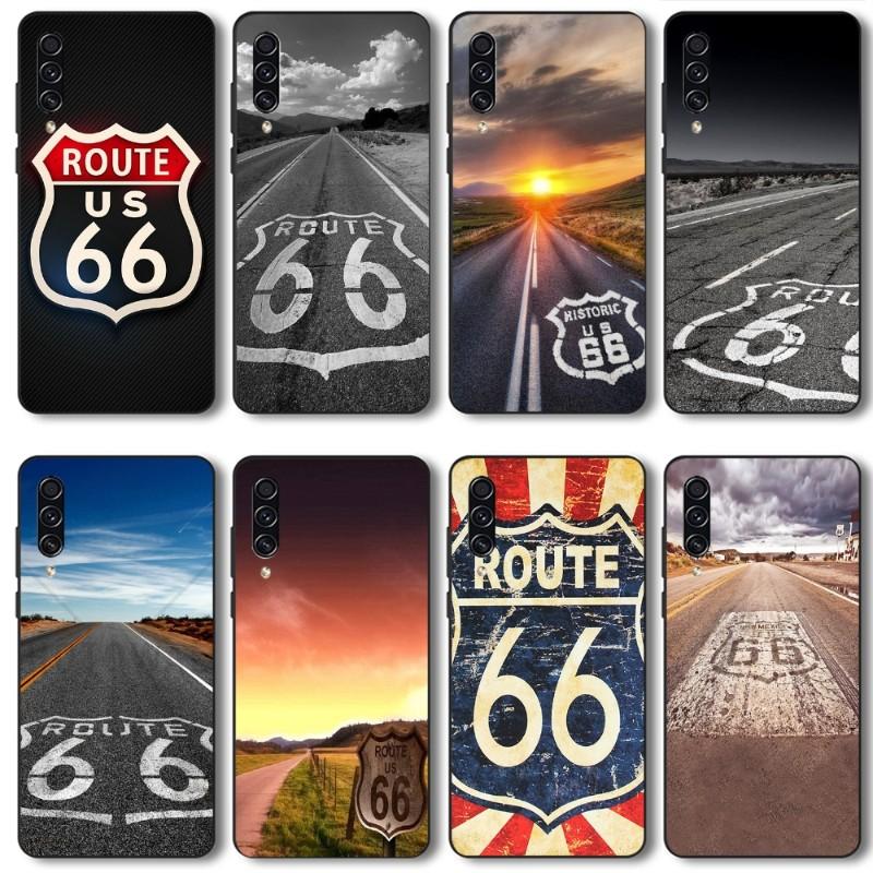 

Route 66 Mother Road Phone Case For Realme GT 2 9i 8i 7i Pro X50 X2 C35 C21 C20 C11 C3 Soft Black Phone Cover