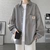 Men's Long Sleeve Corduroy Shirt Retro Loose Large Size Shirt Jacket