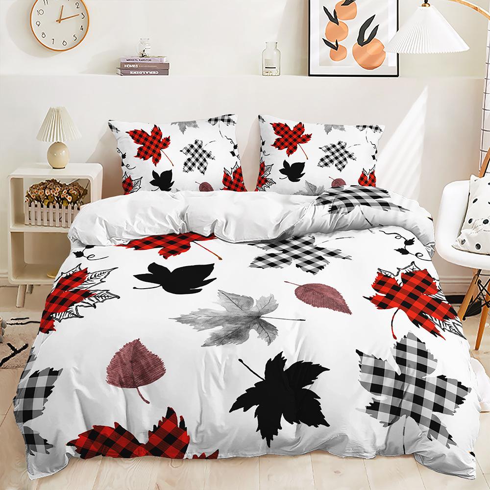 Heimtextil Bett Dreiteilig Blume Blume Digitaldruck Bettbezug