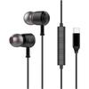 HiFi Wired Earbuds With Microphone For Gaming And Music Featuring 360 Degree Bass Effect And Digital Decoding Chip In Black