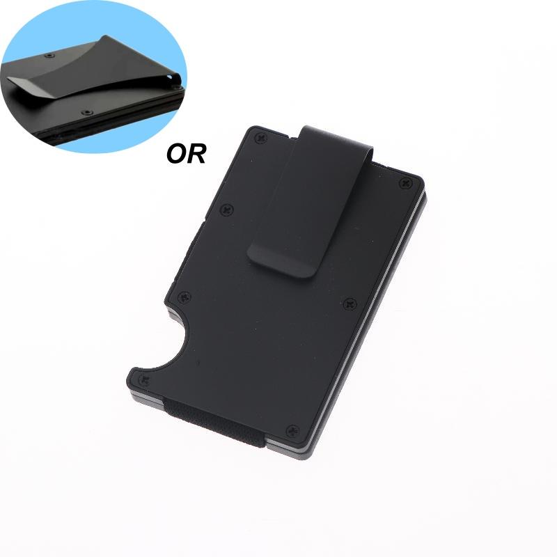 

1Pcs Scratch Resistant Credit Card Holder Money Clip Minimalist Wallet For Men And Women Ultra Thin RFID Wallet Black