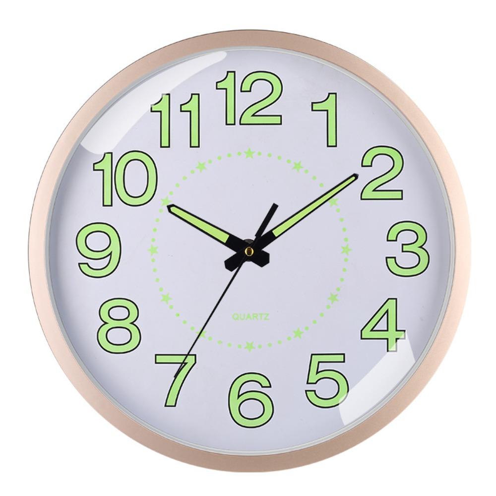 Non-Ticking Luminous Wall Clock Silent Wall Time Clock Minimalist Night Light Hanging Clock  Shops