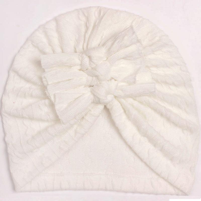 New Baby Bag Hat, Baby Solid Color Pattern Bow Hat, Children's Indian Hat