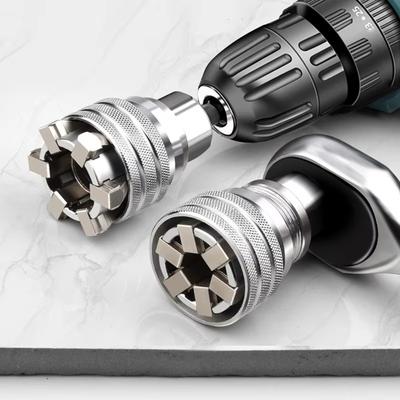 Universal Sleeve 3/8 Inch 10-19 Mm Adjustable Hex Universal Socket Torque Ratchet  Head Spanner Sleeve  Tool