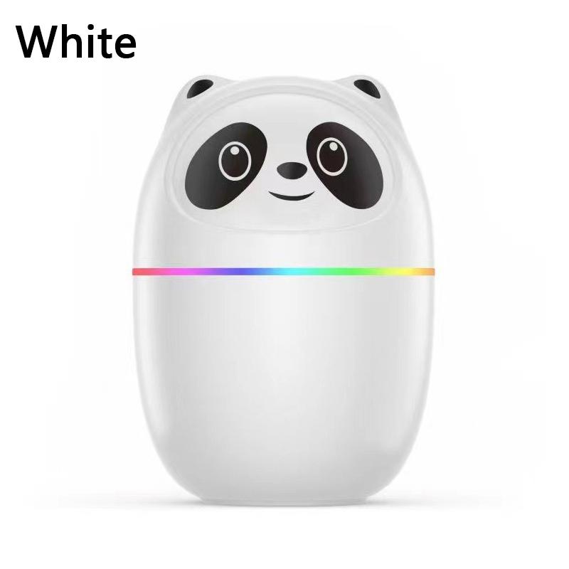 Portable Cute Panda USB Humidifier Aroma Diffuser Night Light Cool Mist Plant Purifier for Household Desktop Travel