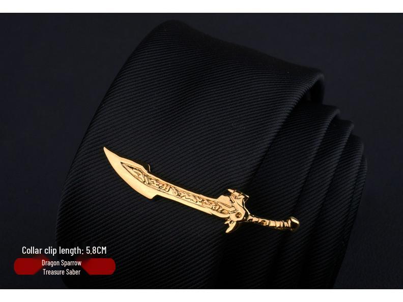 Męski srebrny klips do krawata: Elegancki dodatek biznesowy