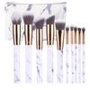 New 10 Makeup Brush Set Full Marble Beauty Tool Set Brush Blush Eyeshadow Brush