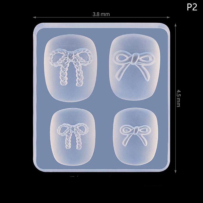 3D Mini Silicone Mold Butterfly Flower Nail Art Decorations Nails DIY Design Flower Shell Nail Mold Stamping Plate Manicure Mold
