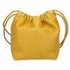 VALENTINO 4W0P0AC3ZFJ Lamb Leather Logo Hardware Pouf Mini Bucket Shoulder bag Mustard/GDHardwareUsed