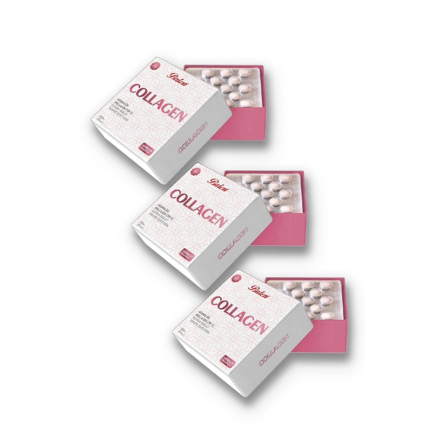 

Collagen Collagen Hydrolyzed Type 1 800 Mg 60 Tablets X 3 Pieces