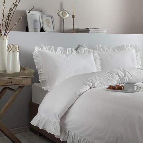 

Linens White Collection Повседневный комплект наволочек с оборками