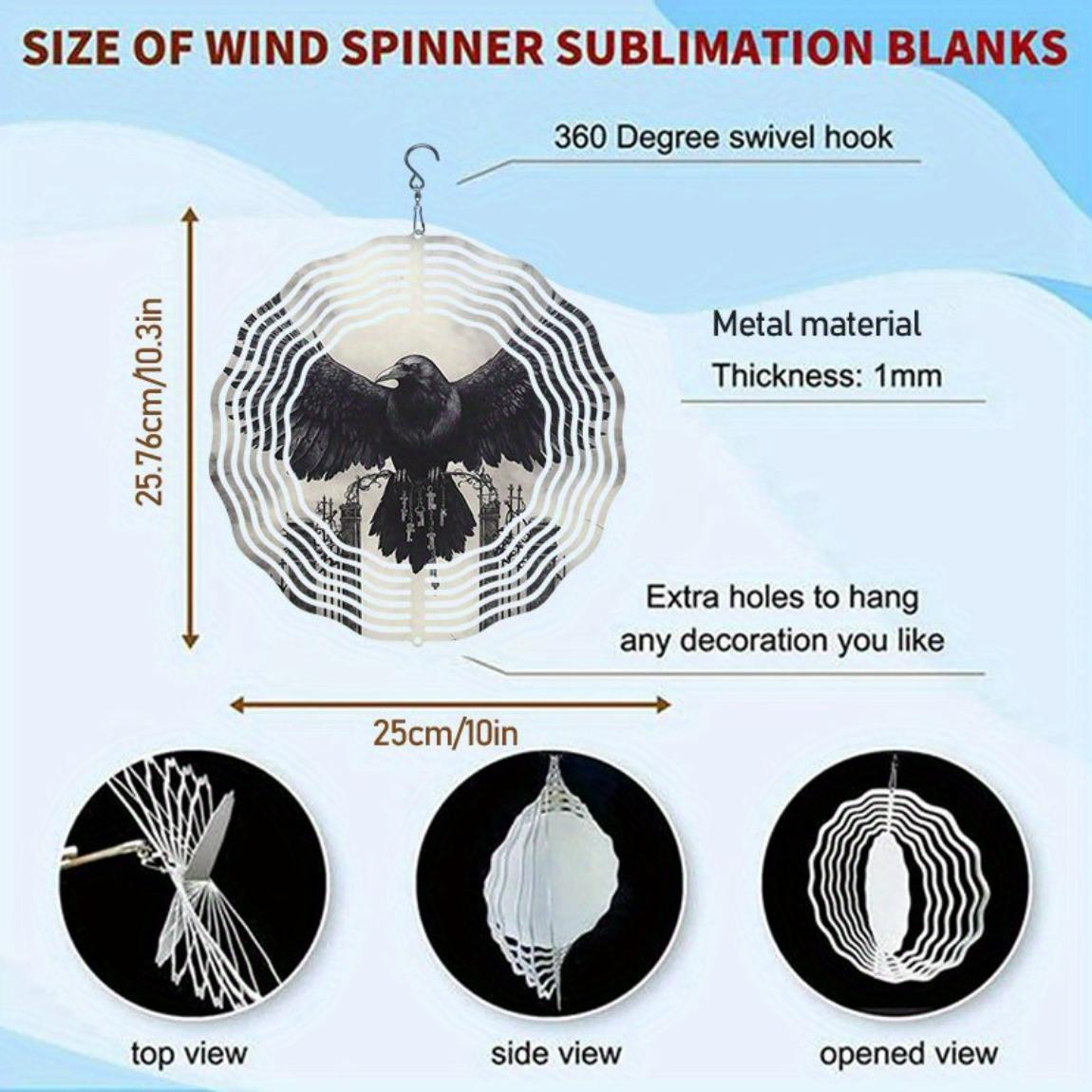 

Металлический ветряной спиннер, уличный декор, 3D дизайн ворона, подвесная музыка ветра для сада, патио, двора, не требует электричества, прочный, устойчивый к погодным условиям