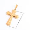 Vintage Jesus Crucifix Stainless Steel Cross Pendant Necklace Charms for Chain Women Men Christian Religious Jewelry Accessories
