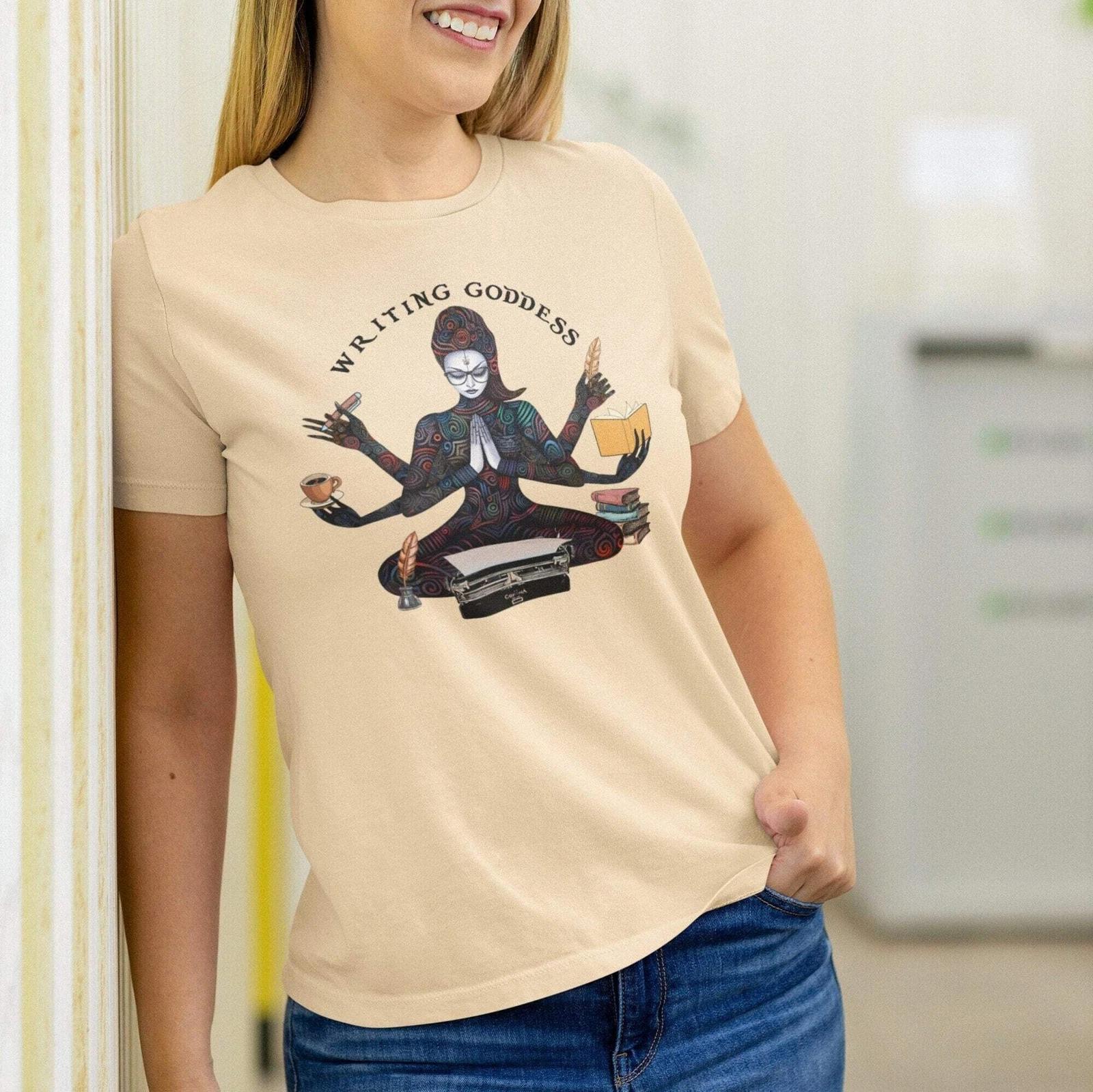 Writing Goddess T-shirt, Writer Author L