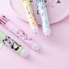 1Pc with Box Cartoon Headgear Animal Ten-color Ballpoint Pen Cute Doll Multi-color Pen Student Ten-in-one Color Suitable Holiday Gift Novelty Statione