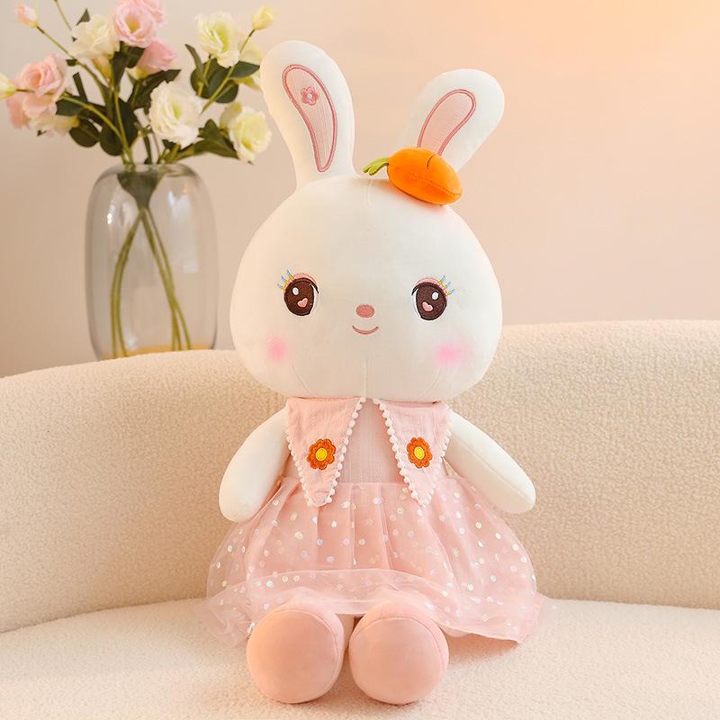 Cute Sweetheart Rabbit Plush Toy Little White Rabbit Doll Large Doll Ragdoll Cartoon Doll