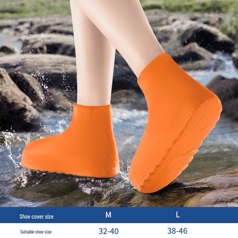 Copriscarpe in Silicone Antipioggia Impermeabili Antiscivolo - Durevoli, Riutilizzabili, Protezione Alta per Donna, Uomo e Bambini.