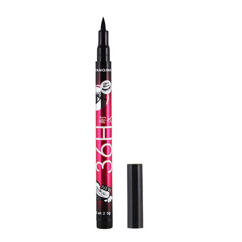 

Waterproof Eyeliner Pencil 36H Long-Lasting Precision Black Liquid Eye Liner Pen Makeup Quick-Dry No Blooming Cosmetics Tool чёрный