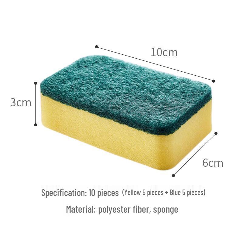 10-Pack Kitchen Cleaning Sponge Wipes