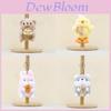 Adorable Cartoon Dog Plush Keychain Soft Toy Cute Chick Rabbit Bear Keychain Doll