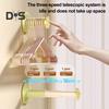 Household Telescopic Pole Support Strong Load-Bearing Multifunctional Retractable Adjustable Rod Holder