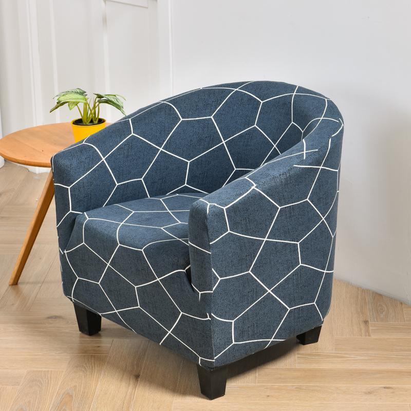 club chair cover armchair slipcover geometric printed small sofa covers protect for pets chair decoration