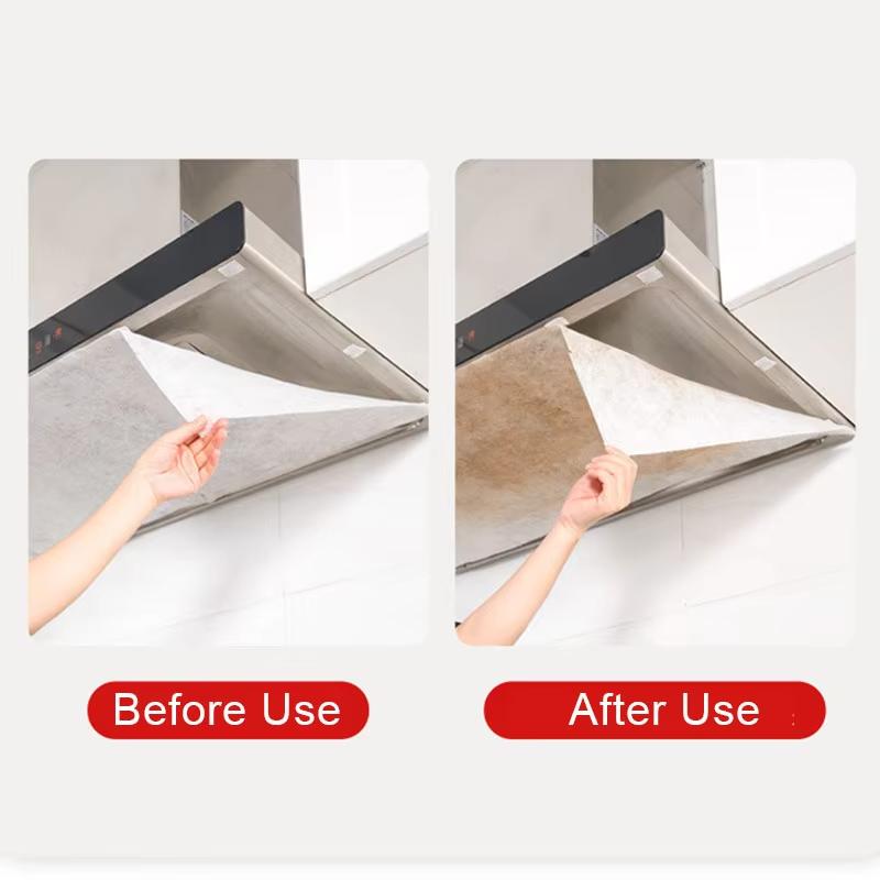 46cm*5/10M Range Hood Filter Paper Disposable Non-woven Oil-proof Cotton Filter Paper Suitable for Extractor Hoods Durable