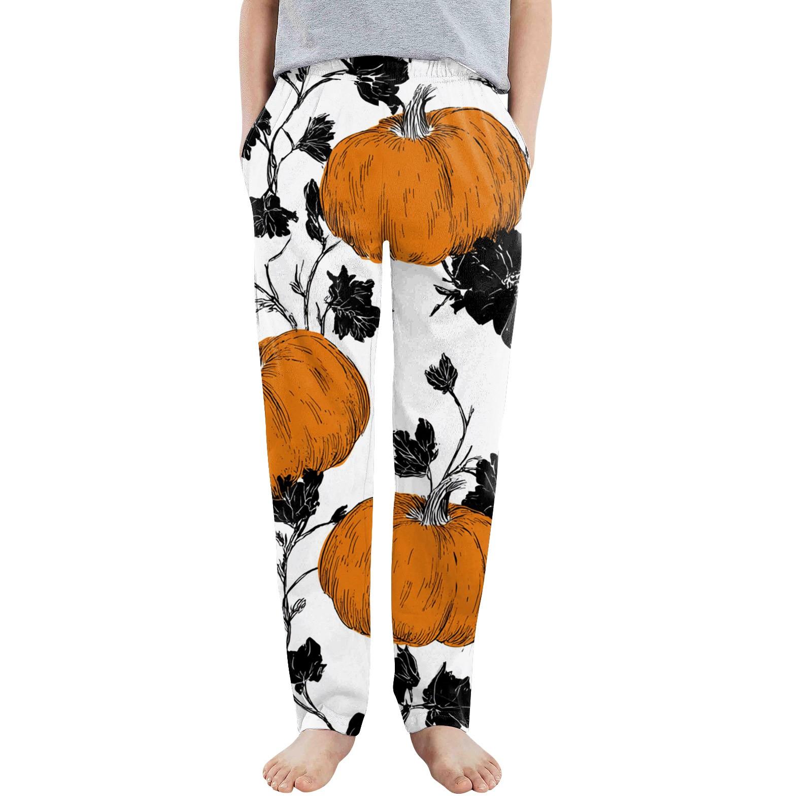 

Kids Casual Pants - Solid Color Sport Pants With Pockets 140 білий