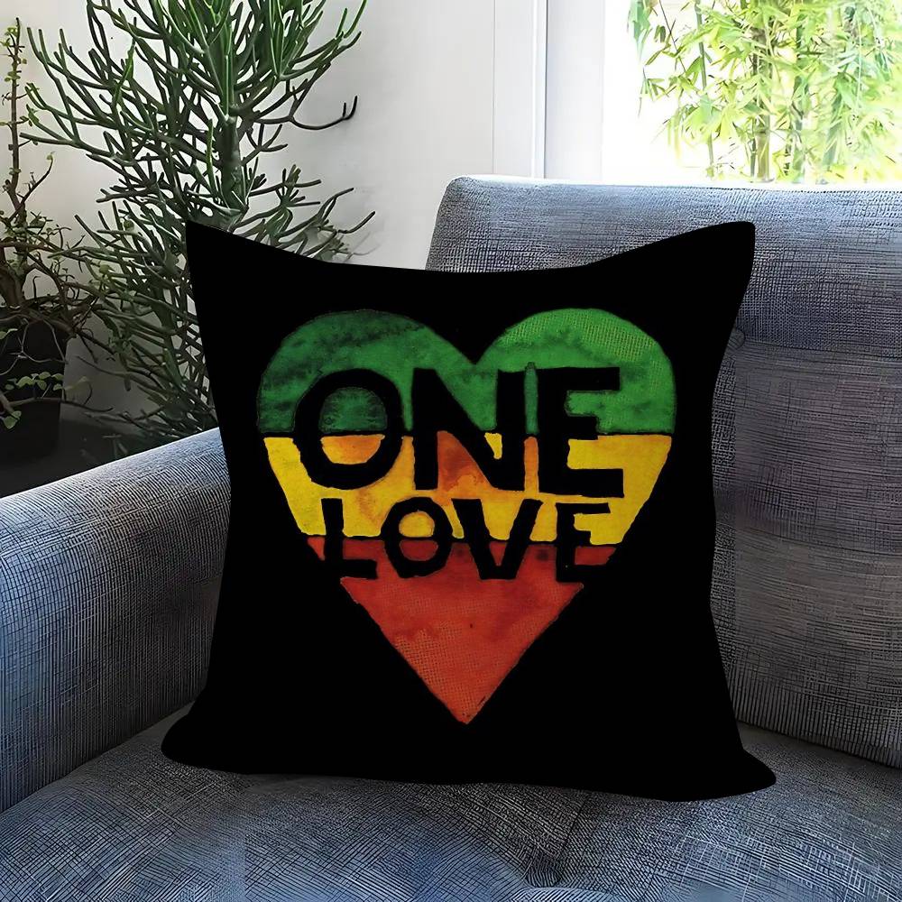 Classic Bobs Marley & T-The Wailers Pillow Cover Sofa Cushion Cover Home Room Decoration Children Gift