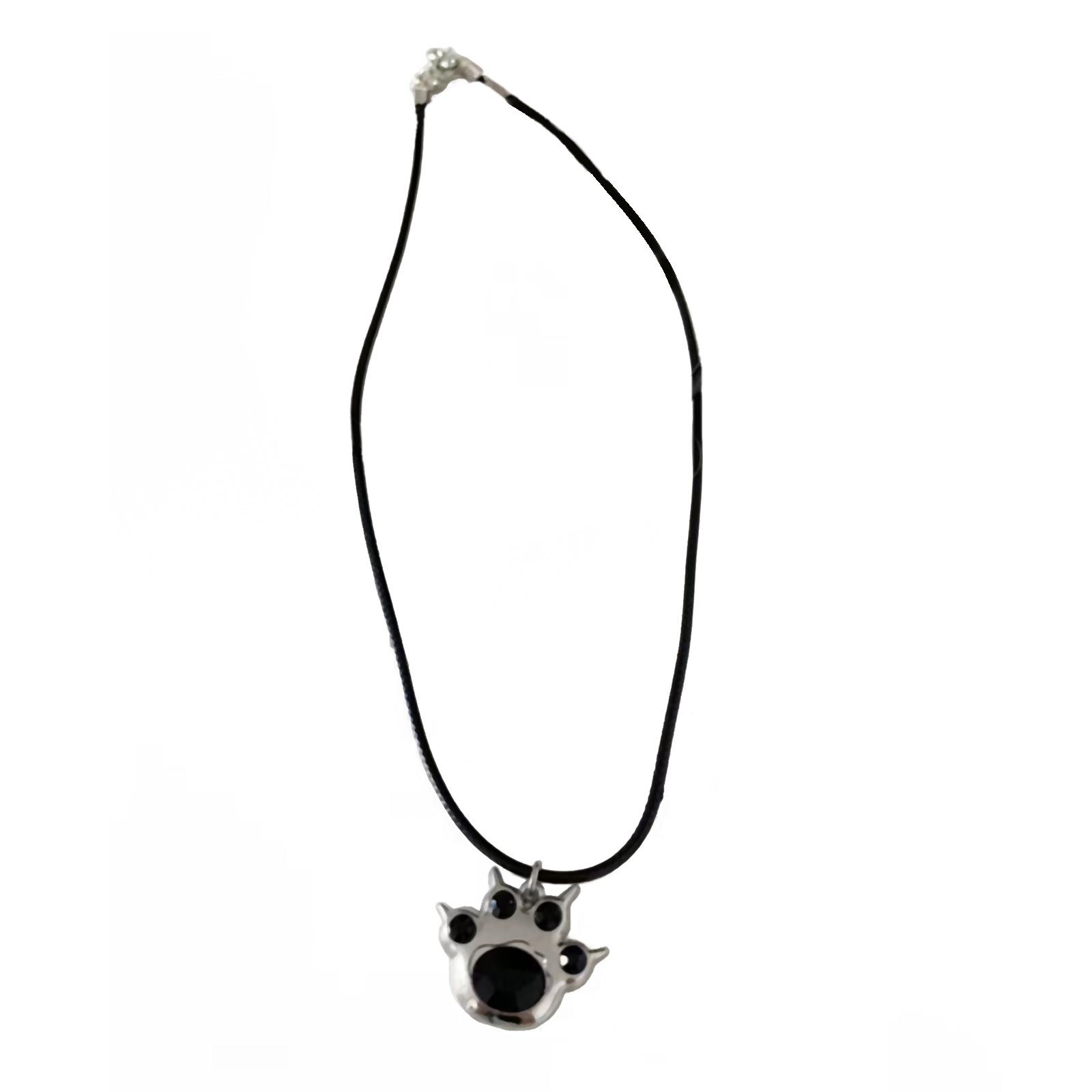 

Animal Claws Jewelry Novel Simple Bear Claw Pendant All-matched Clavicle Chain Adjustable Black Rope Cold Wind Necklace 1