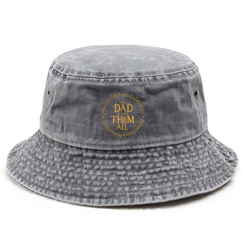 

Customize Cotton Washed Bucket Hat Vintage Fishing Hat for Dad Sun Protection Outdoor Sun Hats Family Cap Funny Parenting Gift серый
