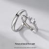 925 Sterling Silver First Love Unisex Ring - Simple Band for Index Finger, Elegant High-End Couple's Jewelry