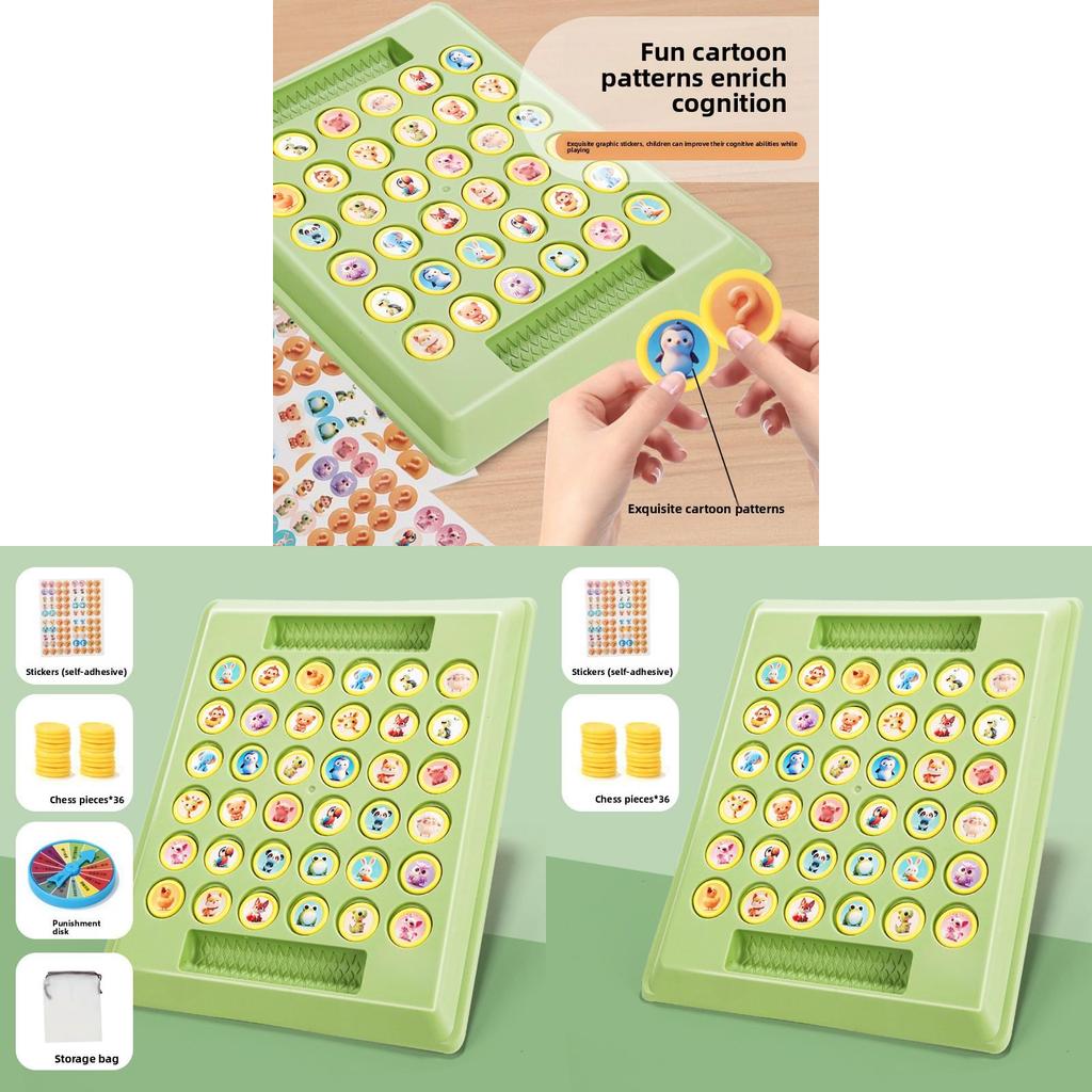 Jeu de Mémoire Flip Battle Pour Enfants Avec Motifs Dessinés Pour le Jeu Parent-Enfant