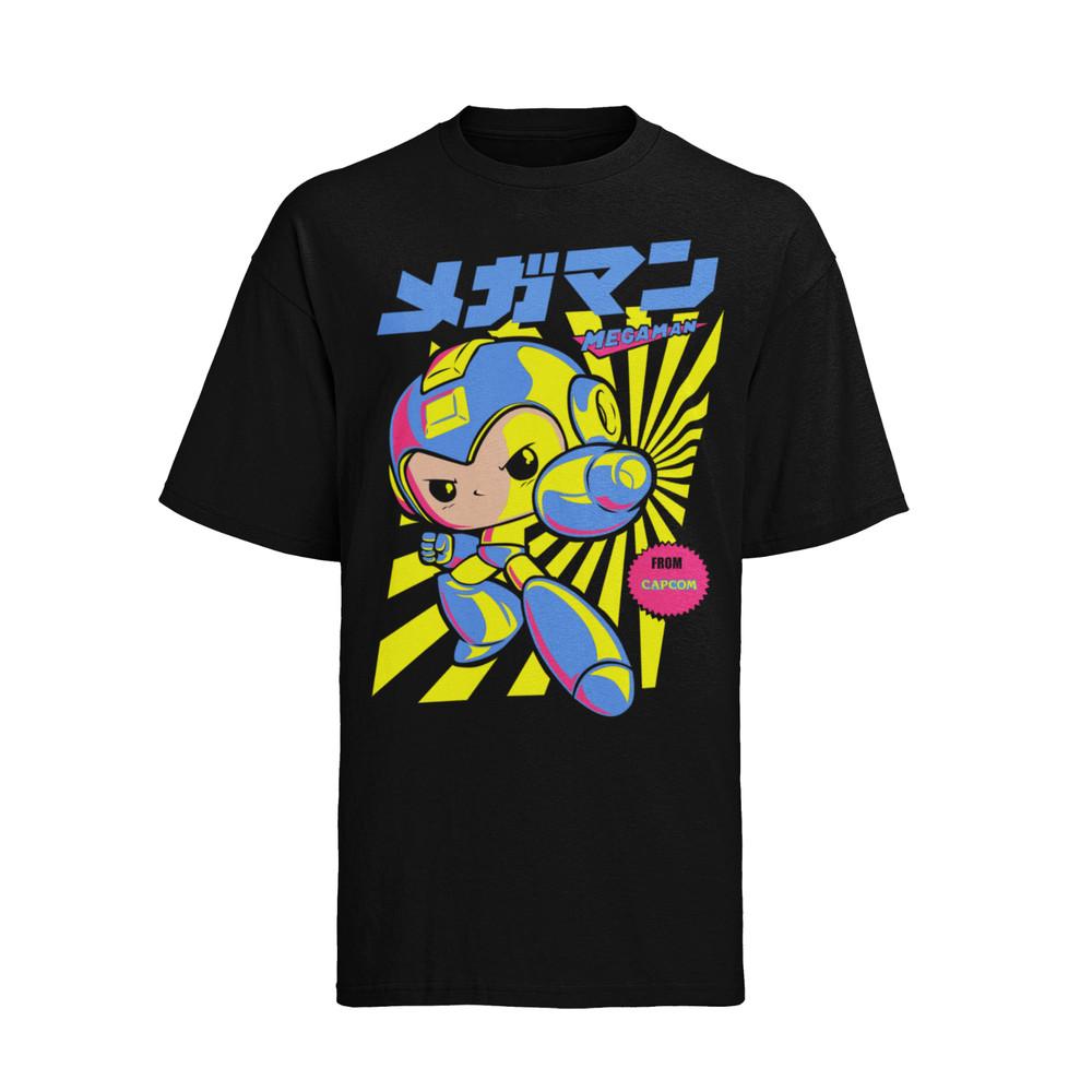 

Kawaii Mega Man Japan Style Herren T-Shirt Baumwolle 2XL