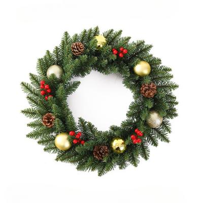 1pcs 30cm Christmas Wreath for Front Door, Artificial Christmas Wreath with Pine Cone and Berries,Natural Cypress Christmas Wreath