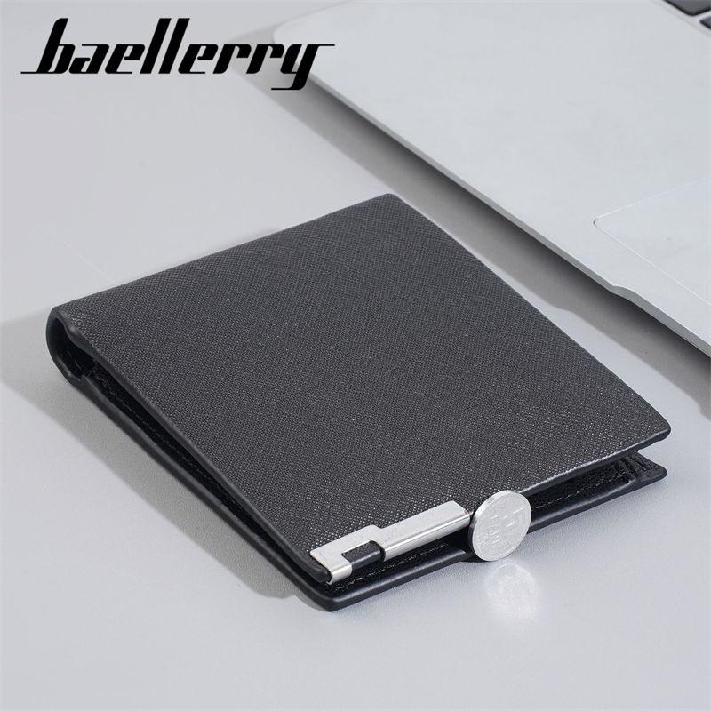 Baellerry Men Short Wallets Vintage Design Business Card Holder Fashion Cash Money Bags Pack Purse GZW