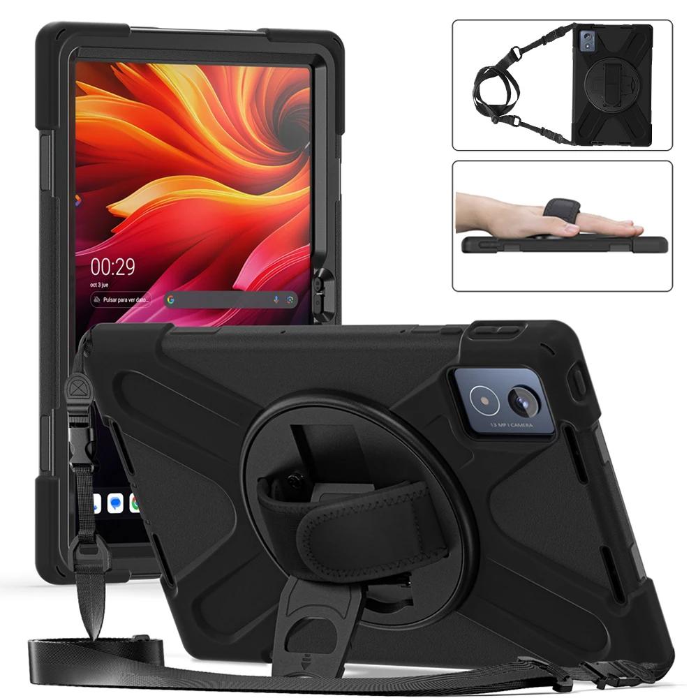 Tablet-Hülle für Tab K11 Plus 11,45" TB-352FU TB-352XU Hülle Stoßfest Kindersicher PC + Silikon Ständer Schultergurt