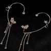Long Chain Ear Cuff Earrings Tassel Ear Hook Earrings Exquisite Clip on Earrings  Party